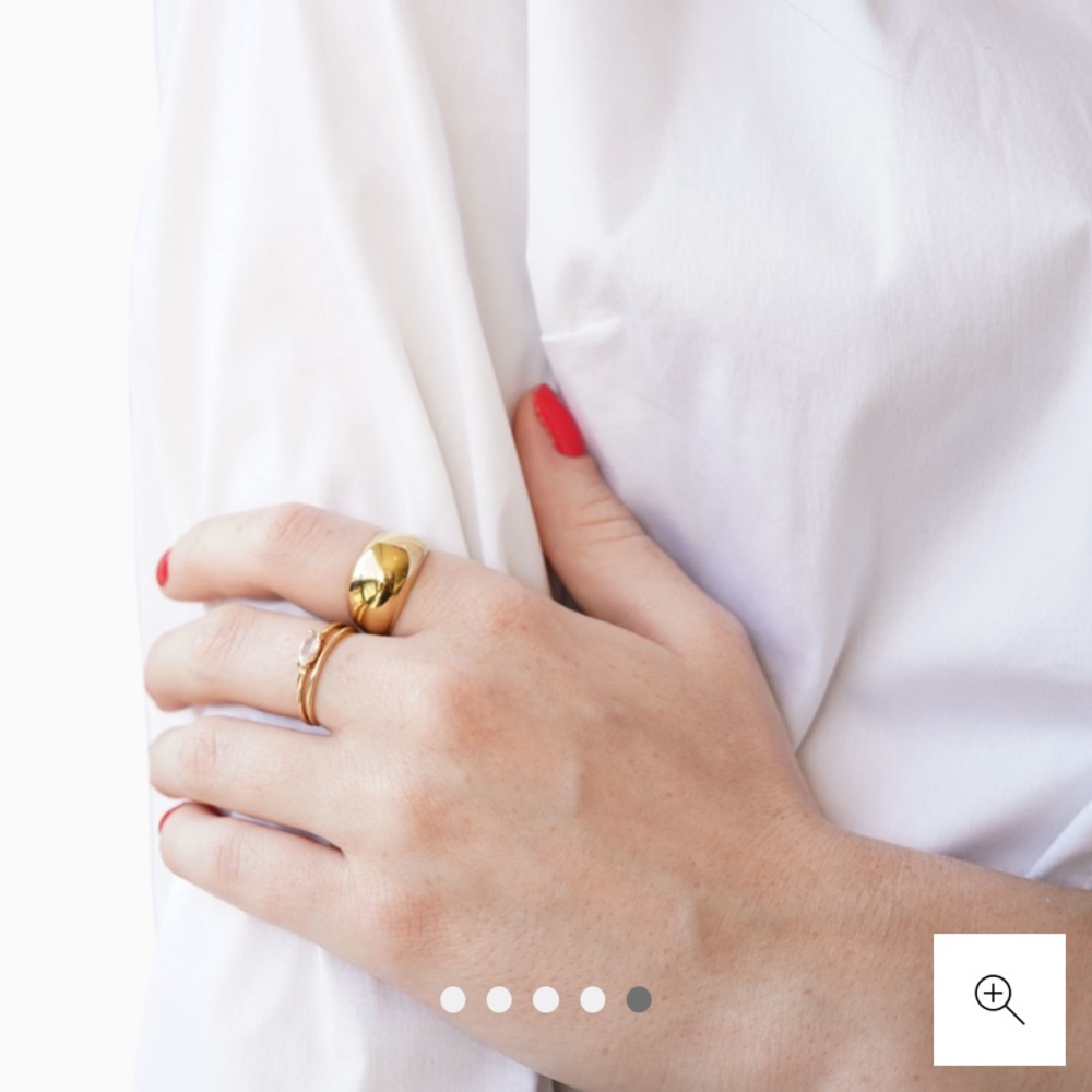 Mejuri Gold Vermeil Dome Ring